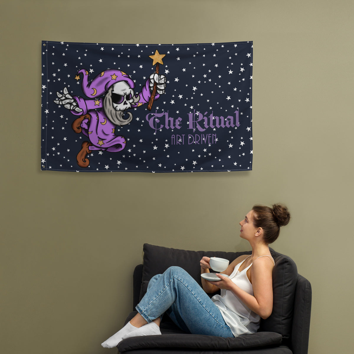 Ritual “Wizard” wall flag