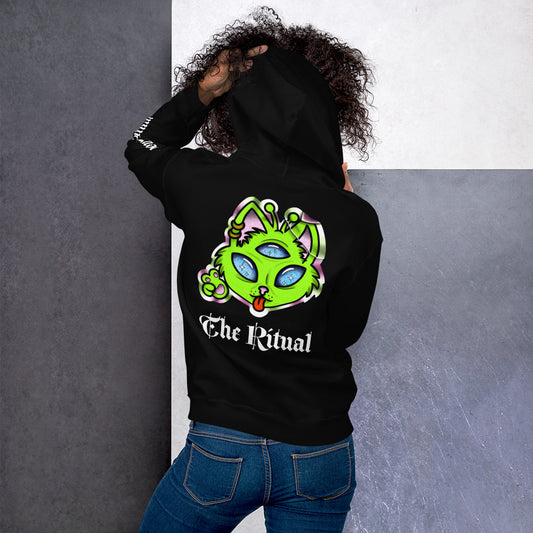 Ritual “Space Kittie” sticker series hoodie