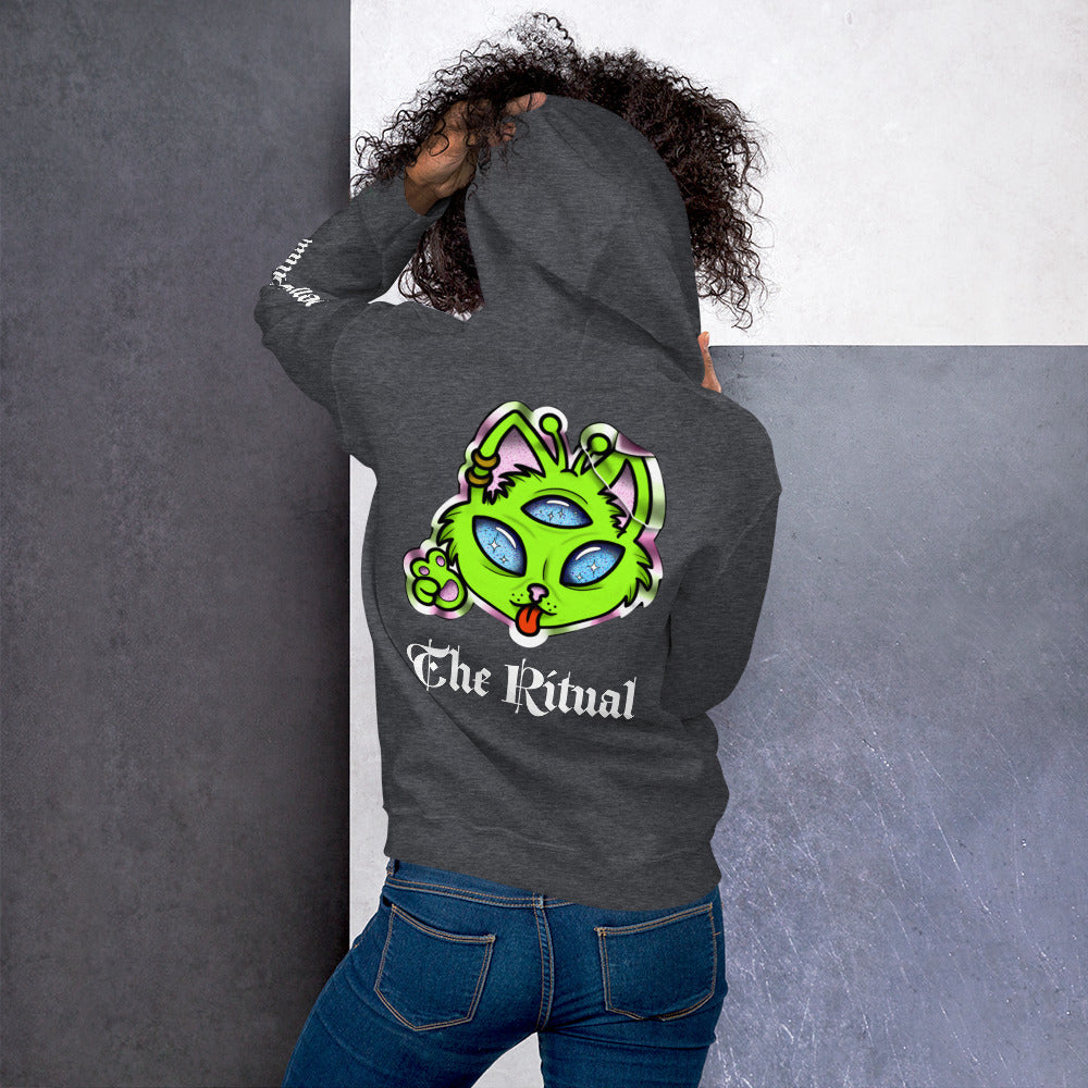 Ritual “Space Kittie” sticker series hoodie
