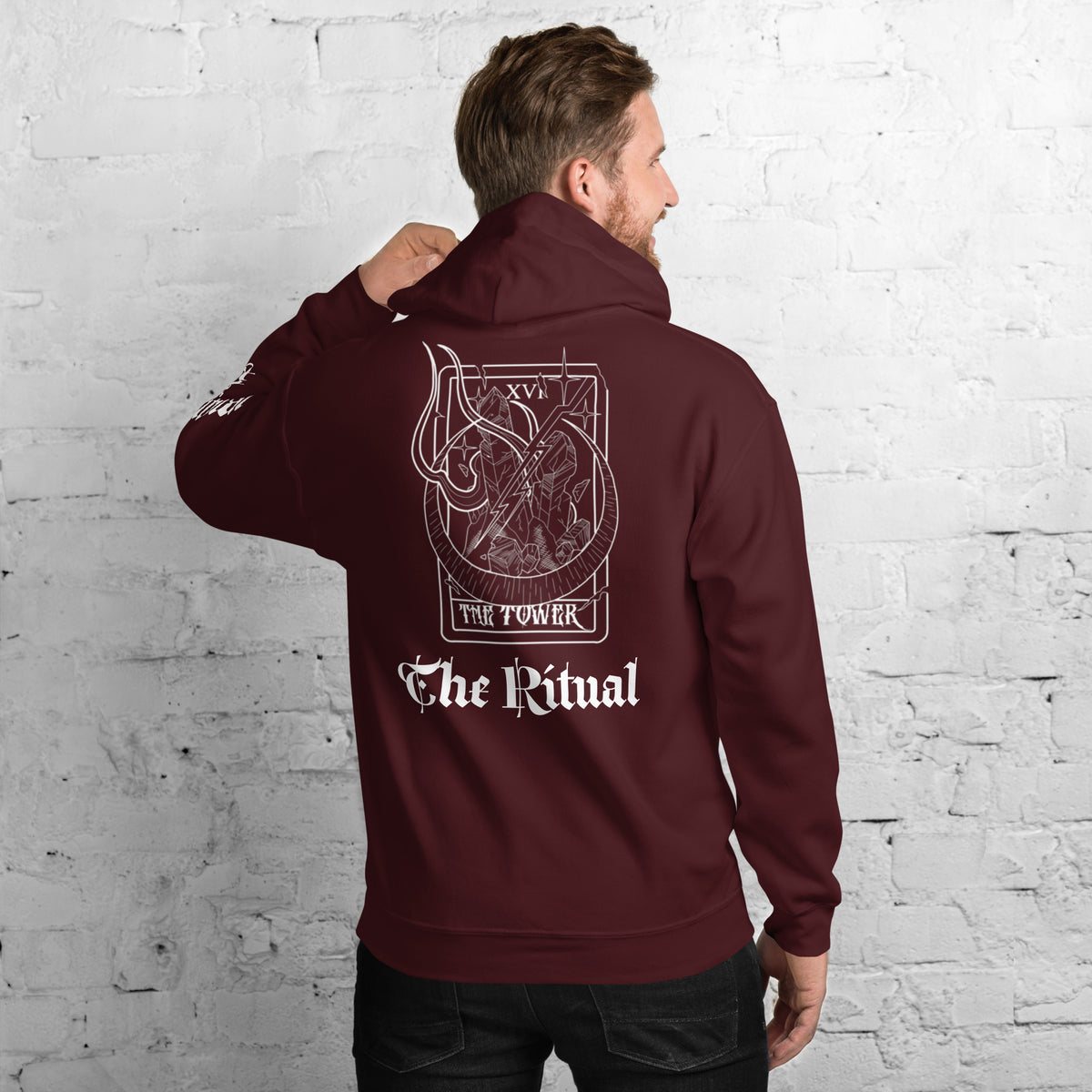 Ritual “The Tower” tarot series hoodie