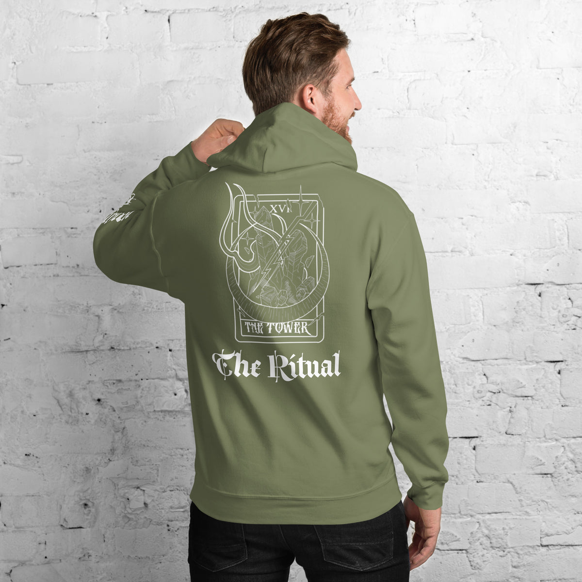 Ritual “The Tower” tarot series hoodie